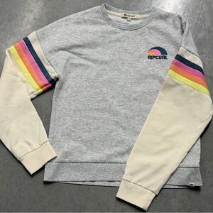 Rip Curl Multicolor Stripe Crewneck Sweater